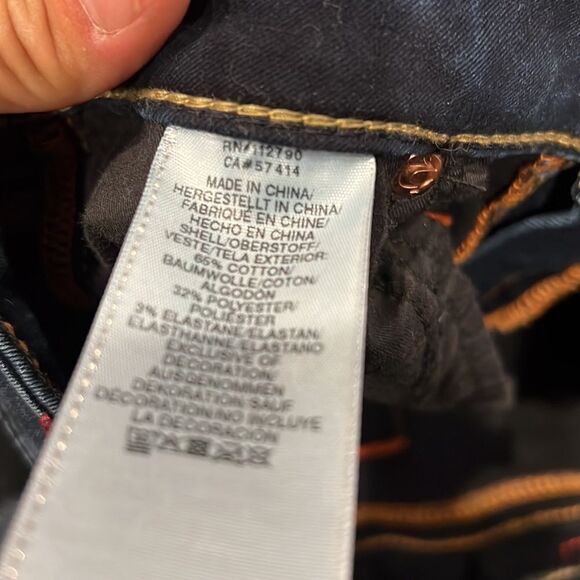 True Religion JENNIE MID RISE CURVY SKINNY JEAN size 29 in like new condition - Picture 9 of 12